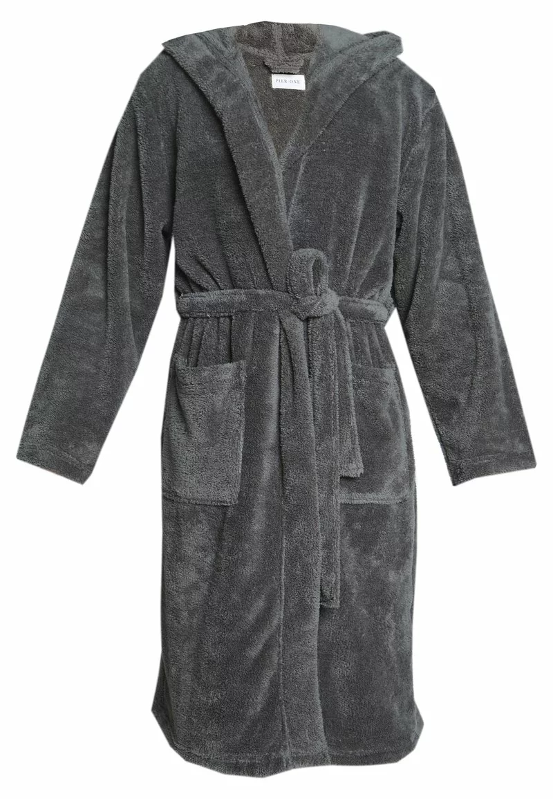 Pier One Uomo Accappatoio - Dark Gray 7 Pier One Uomo Accappatoio - Dark Gray - immagine 5