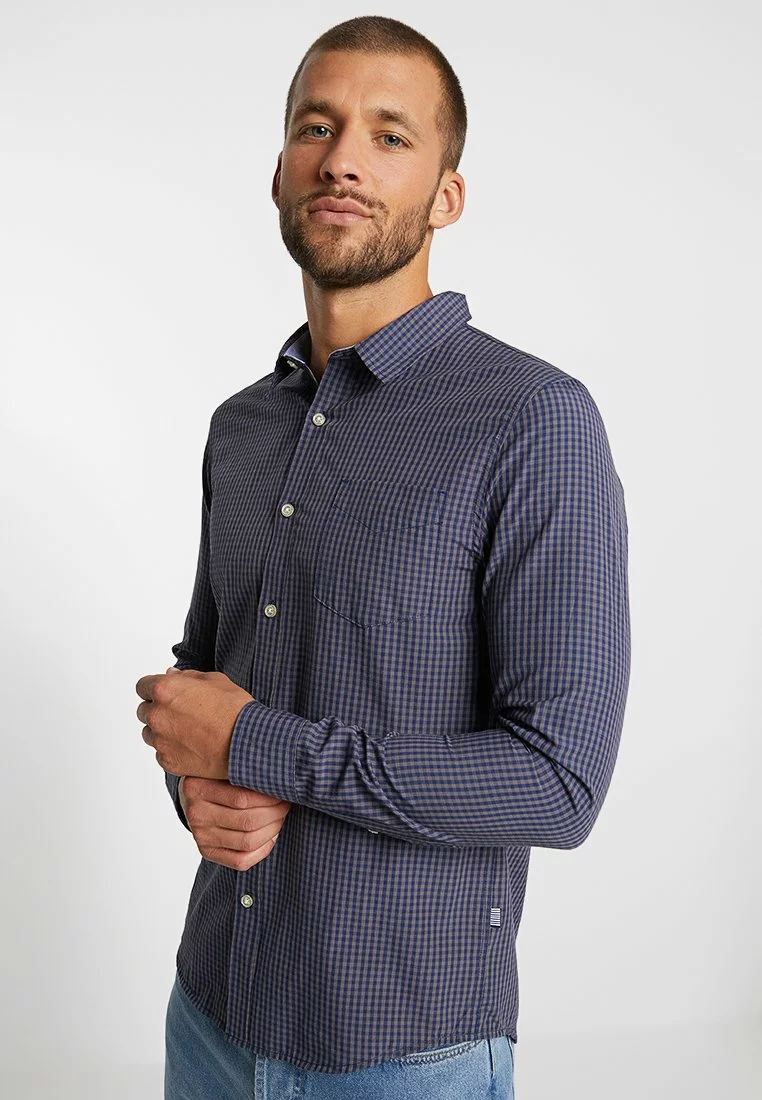 Pier One Uomo Camicia - Dark Blue 3 Pier One Uomo Camicia - Dark Blue