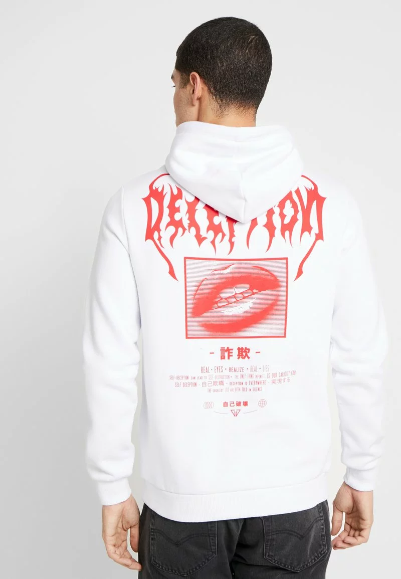 Pier One UNISEX - Felpa Con Cappuccio - White 3 Pier One UNISEX - Felpa Con Cappuccio - White