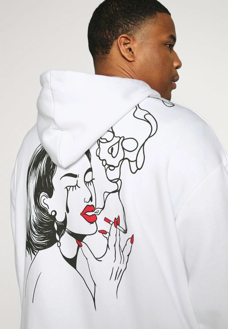 Pier One Uomo Felpa Con Cappuccio - White 9 Pier One Uomo Felpa Con Cappuccio - White - immagine 7