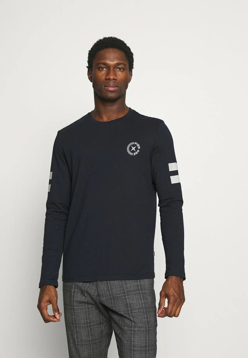 Pier One Uomo Maglietta A Manica Lunga - Dark Blue 3 Pier One Uomo Maglietta A Manica Lunga - Dark Blue