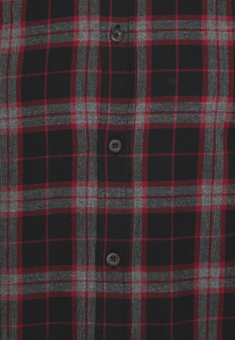 Pier One Uomo Camicia - Mottled Dark Grey / Bordeaux 5 Pier One Uomo Camicia - Mottled Dark Grey / Bordeaux - immagine 3