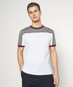 Pier One Uomo T-shirt Con Stampa - Grey/white/bordeaux