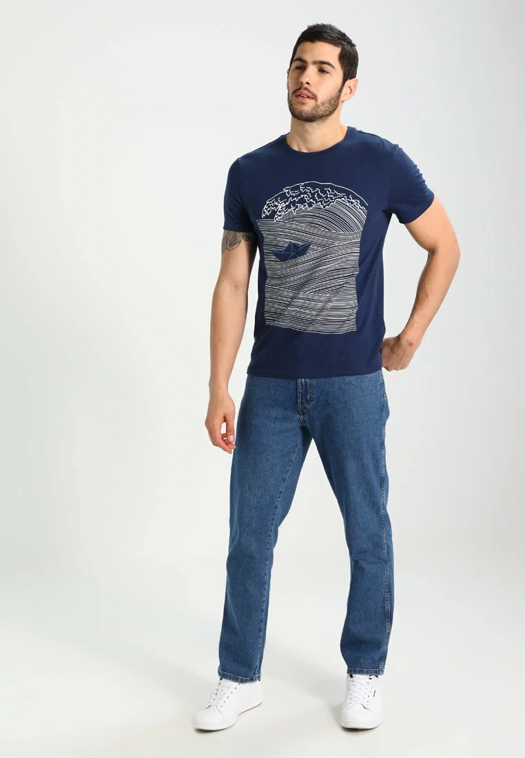 Pier One Uomo T-shirt Con Stampa - Dark Blue/white 4 Pier One Uomo T-shirt Con Stampa - Dark Blue/white - immagine 2