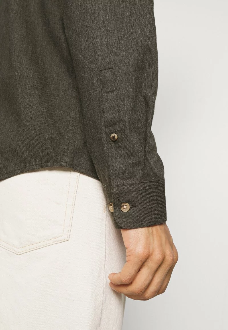 Pier One Uomo Camicia - Mottled Dark Green 8 Pier One Uomo Camicia - Mottled Dark Green - immagine 6