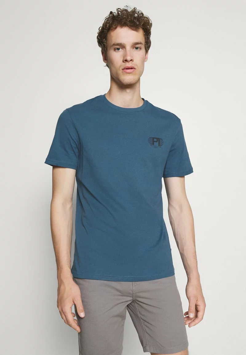 Pier One Uomo T-shirt Con Stampa - Blue 3 Pier One Uomo T-shirt Con Stampa - Blue