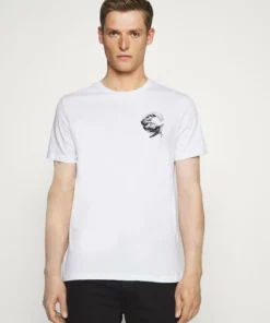 Pier One Uomo T-shirt Con Stampa - White
