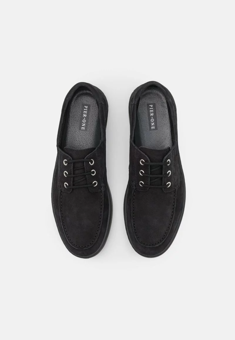 Pier One Uomo LEATHER - Sneakers Basse - Black 6 Pier One Uomo LEATHER - Sneakers Basse - Black - immagine 4