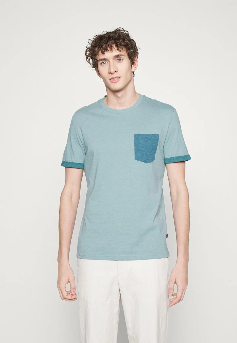 Pier One Uomo T-shirt Basic - Blue Grey 3 Pier One Uomo T-shirt Basic - Blue Grey