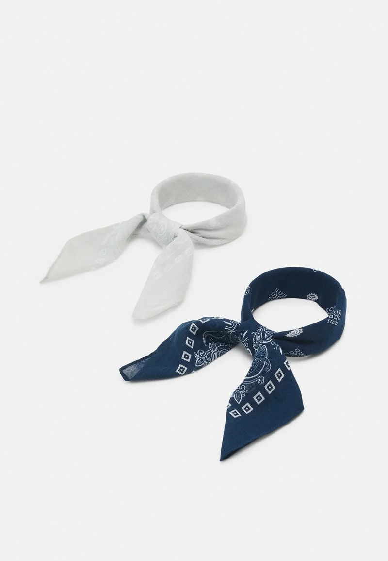 Pier One UNISEX 2 PACK - Foulard - Grey/dark Blue 3 Pier One UNISEX 2 PACK - Foulard - Grey/dark Blue