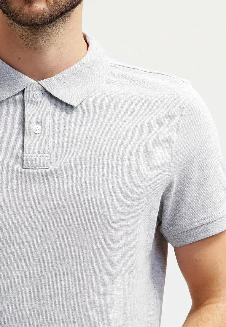 Pier One Uomo Polo - Light Grey Melange 7 Pier One Uomo Polo - Light Grey Melange - immagine 5