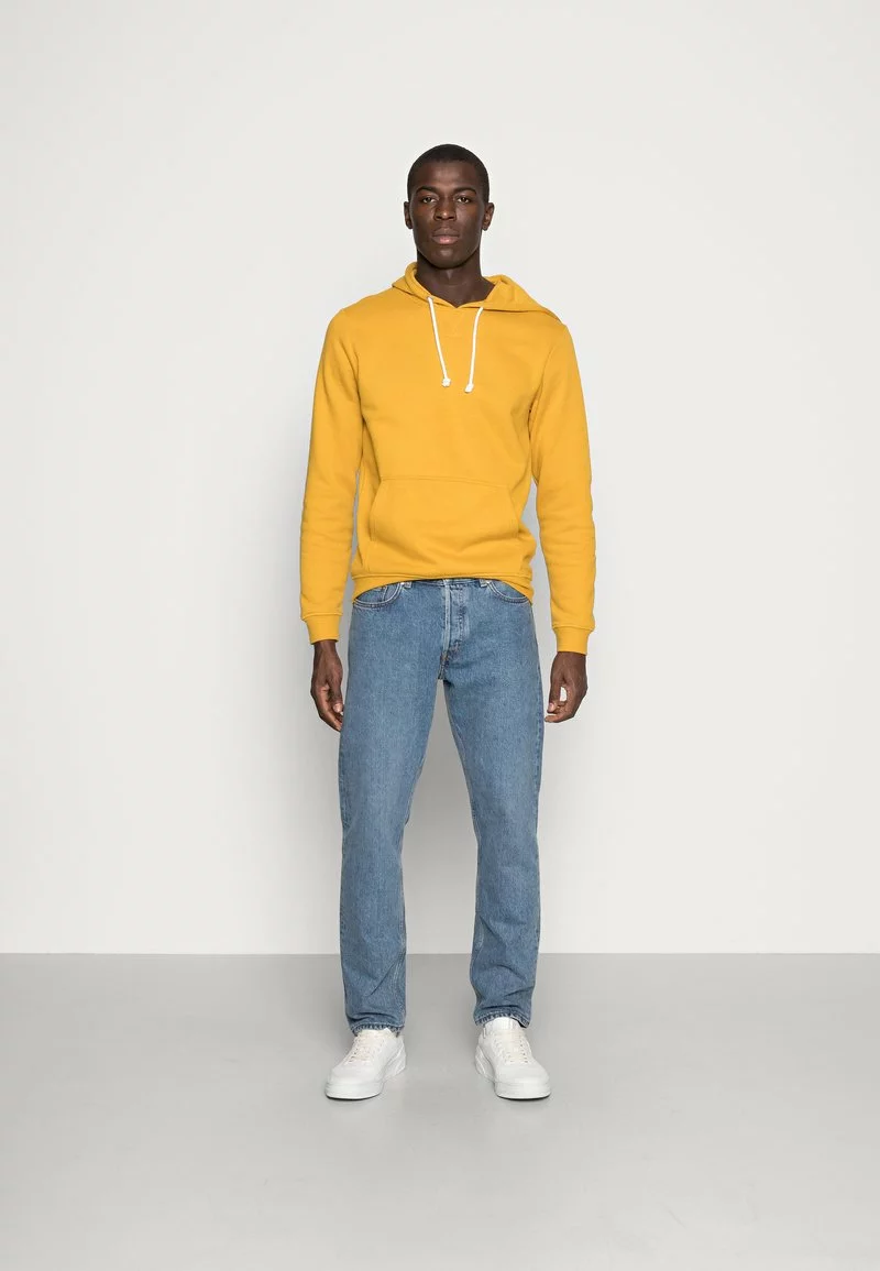 Pier One Uomo Felpa Con Cappuccio - Yellow 4 Pier One Uomo Felpa Con Cappuccio - Yellow - immagine 2