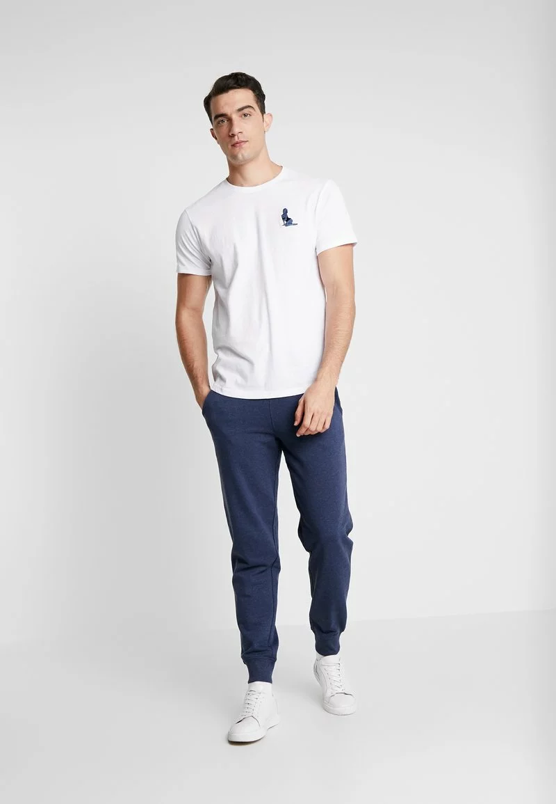 Pier One Uomo Pantaloni Sportivi - Mottled Dark Blue 4 Pier One Uomo Pantaloni Sportivi - Mottled Dark Blue - immagine 2