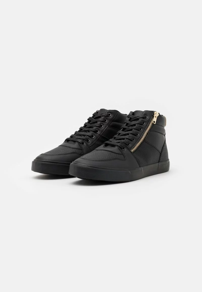 Pier One UNISEX - Sneakers Alte - Black/gold-coloured 4 Pier One UNISEX - Sneakers Alte - Black/gold-coloured - immagine 2