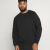 Pier One Uomo BIG CREW NECK 2PACK - Felpa - Black/white -Offerta Economica Pier One 13fdfedd6e974f39a0f14c68e5199224