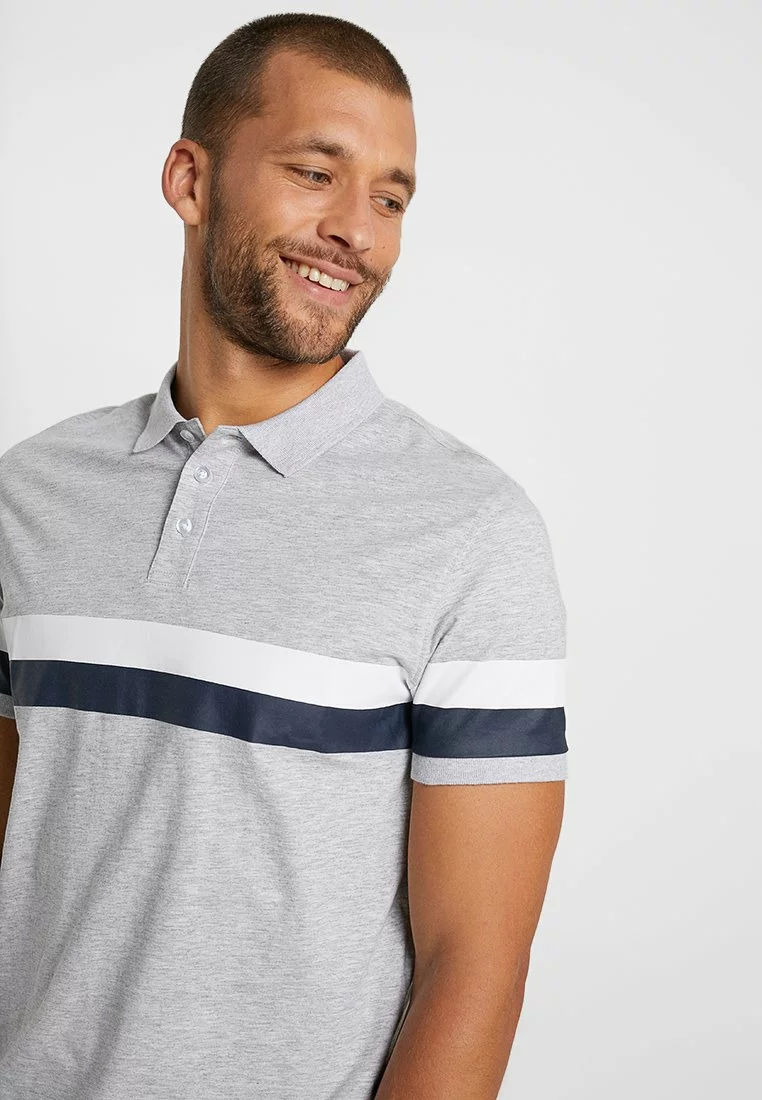 Pier One Uomo Polo - Mottled Light Grey 6 Pier One Uomo Polo - Mottled Light Grey - immagine 4
