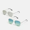 Pier One Uomo 2 PACK - Occhiali Da Sole - Silver/green -Offerta Economica Pier One 14b1fb2259ef463a8d167a3c5fa99d1a