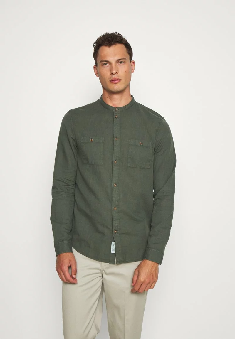 Pier One Uomo Camicia - Oliv 3 Pier One Uomo Camicia - Oliv