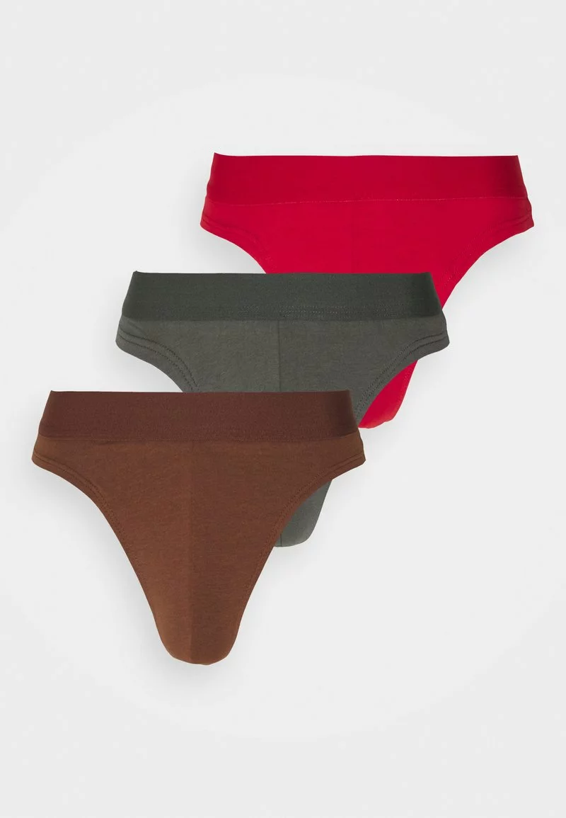 Pier One Uomo 3 PACK - Slip - Dark Grey/brown/red 6 Pier One Uomo 3 PACK - Slip - Dark Grey/brown/red - immagine 4