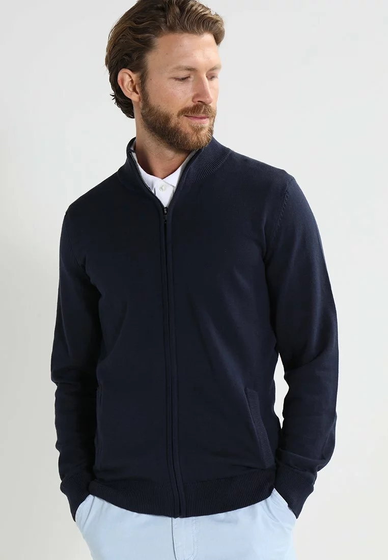 Pier One Uomo Cardigan - Dark Blue 3 Pier One Uomo Cardigan - Dark Blue