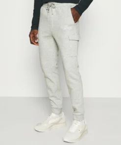 Pier One Uomo Pantaloni Sportivi - Mottled Light Grey