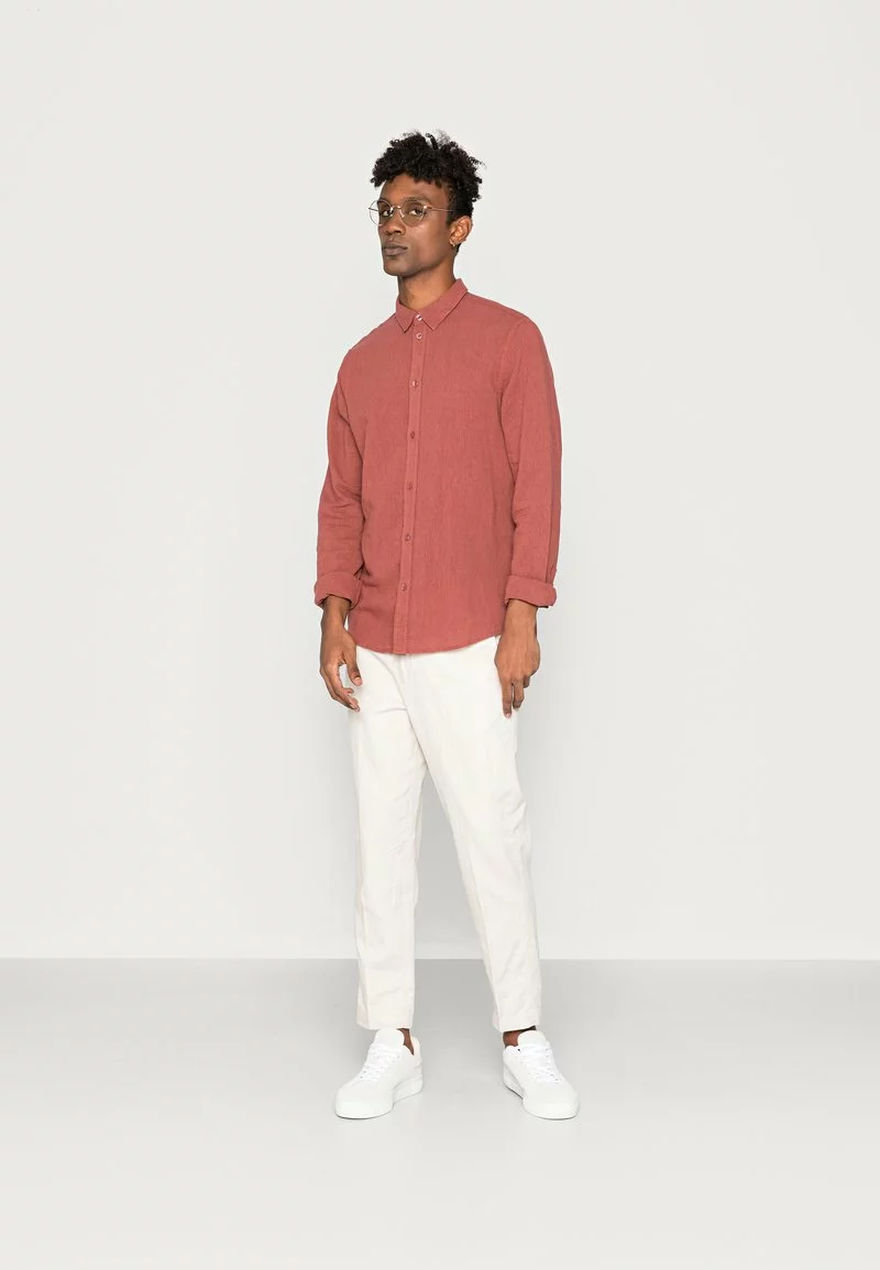 Pier One Uomo Camicia - Cognac 4 Pier One Uomo Camicia - Cognac - immagine 2