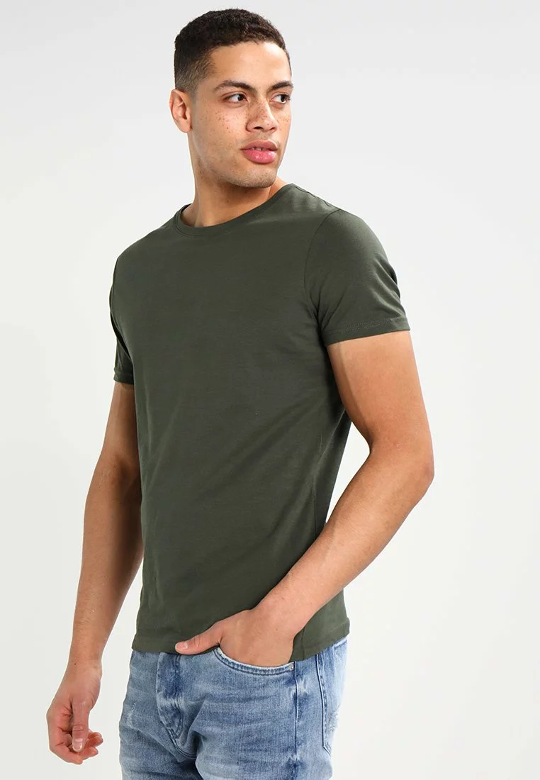 Pier One Uomo T-shirt Basic - Khaki 3 Pier One Uomo T-shirt Basic - Khaki