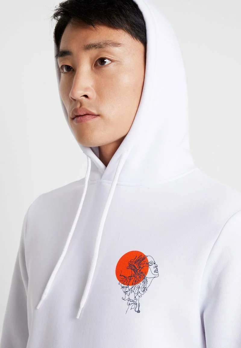 Pier One Uomo Felpa Con Cappuccio - White 7 Pier One Uomo Felpa Con Cappuccio - White - immagine 5