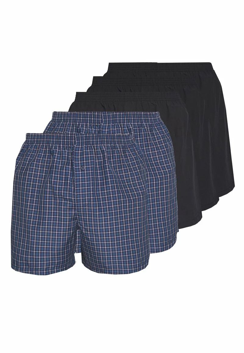 Pier One Uomo 5 PACK - Boxer - Dark Blue/blue 7 Pier One Uomo 5 PACK - Boxer - Dark Blue/blue - immagine 5