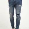 Pier One Uomo Jeans Slim Fit - Destroyed Denim