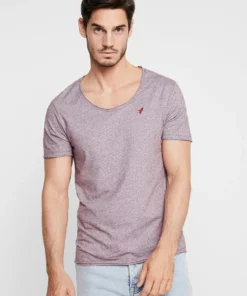 Pier One Uomo T-shirt Con Stampa - Bordeaux