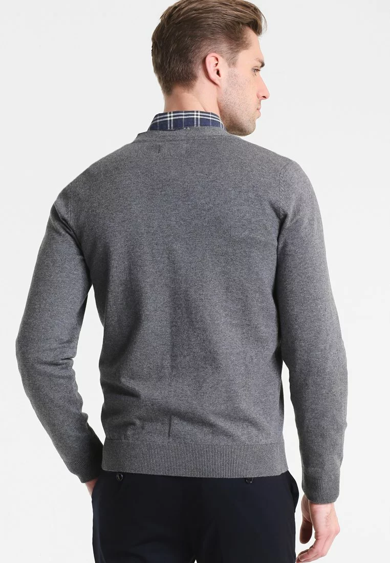 Pier One Uomo Cardigan - Dark Grey Melange 5 Pier One Uomo Cardigan - Dark Grey Melange - immagine 3