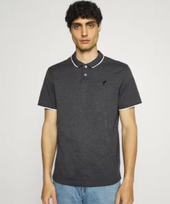 Pier One Uomo Polo - Mottled Dark Grey