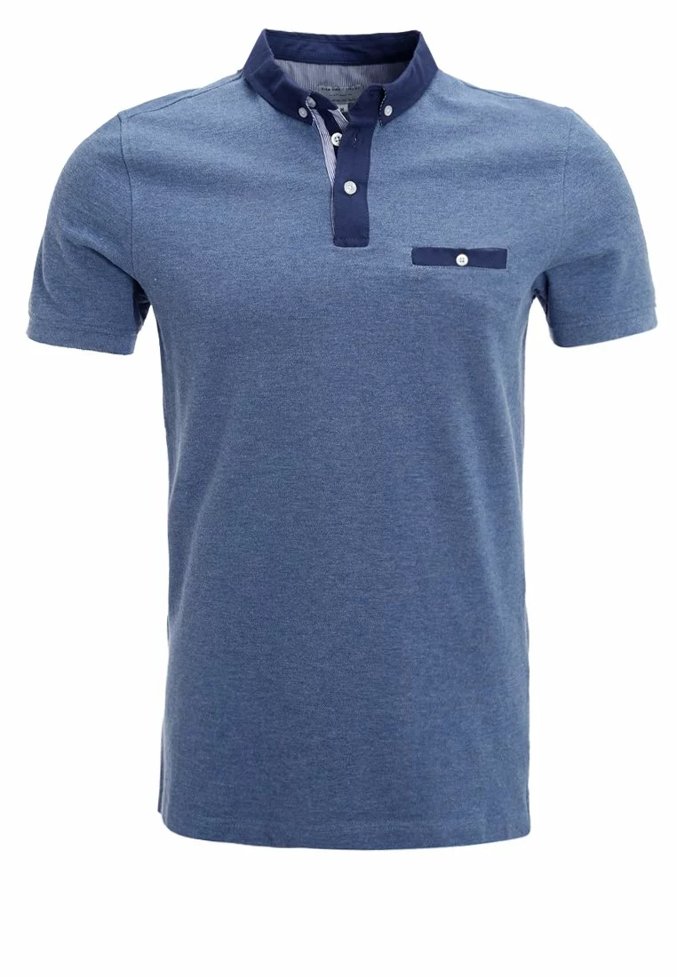 Pier One Uomo Polo - Blue Melange 8 Pier One Uomo Polo - Blue Melange - immagine 6