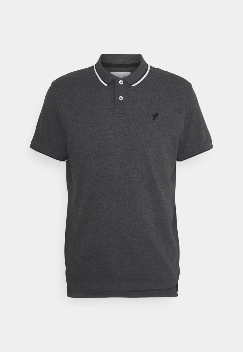 Pier One Uomo Polo - Mottled Dark Grey 8 Pier One Uomo Polo - Mottled Dark Grey - immagine 6