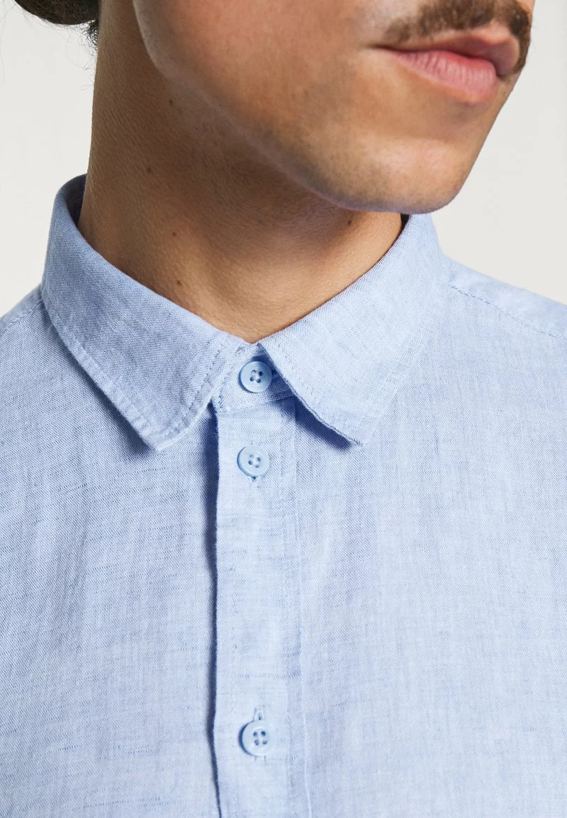 Pier One Uomo Camicia - Mottled Blue 7 Pier One Uomo Camicia - Mottled Blue - immagine 5