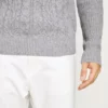 Pier One Uomo NEW CABLE TURTLENECK JUMPER - Maglione - Light Grey -Offerta Economica Pier One 277e8ed46e2b429ba208ee3d698abb2e