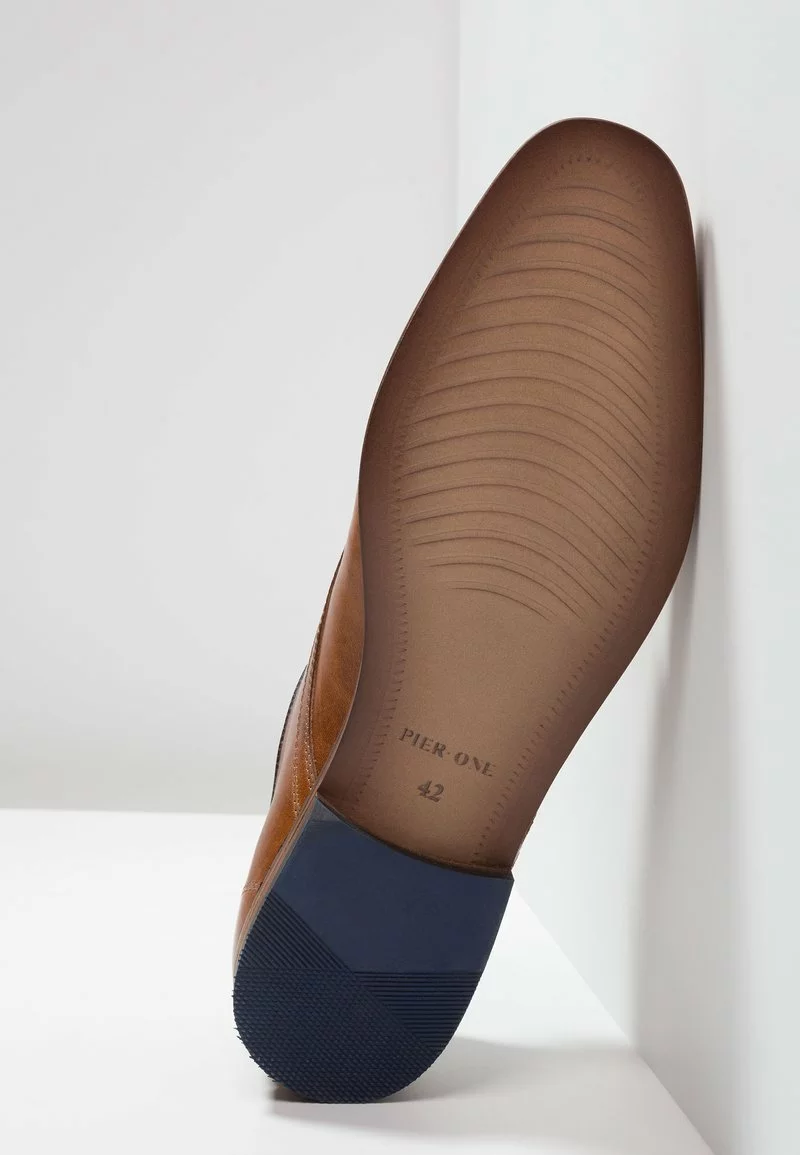 Pier One Uomo LEATHER - Stringate Eleganti - Cognac 7 Pier One Uomo LEATHER - Stringate Eleganti - Cognac - immagine 5