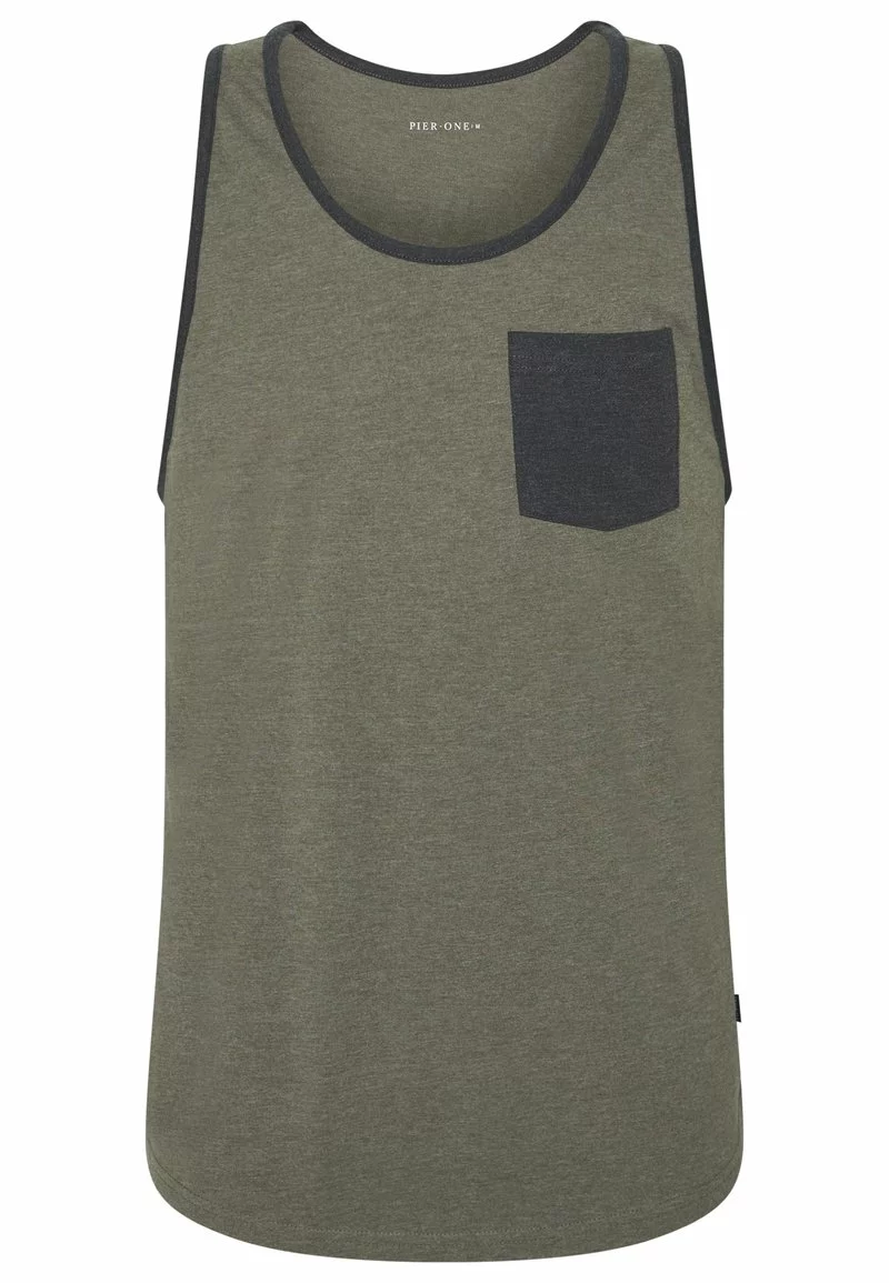 Pier One Uomo Top - Mottled Olive 7 Pier One Uomo Top - Mottled Olive - immagine 5