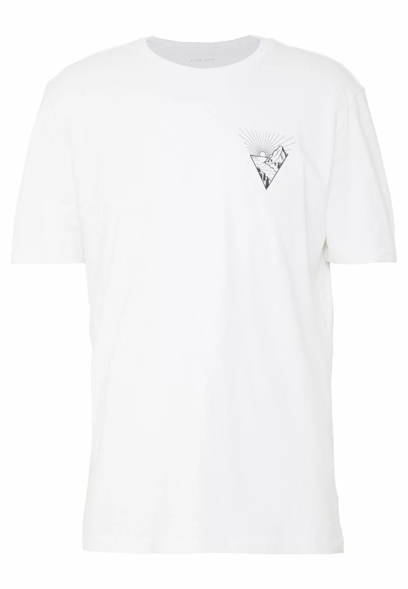Pier One Uomo T-shirt Con Stampa - White 7 Pier One Uomo T-shirt Con Stampa - White - immagine 5