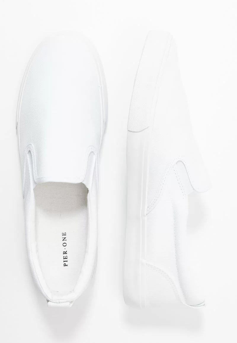 Pier One UNISEX - Scarpe Senza Lacci - White 4 Pier One UNISEX - Scarpe Senza Lacci - White - immagine 2
