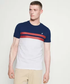 Pier One Uomo T-shirt Con Stampa - Blue/red