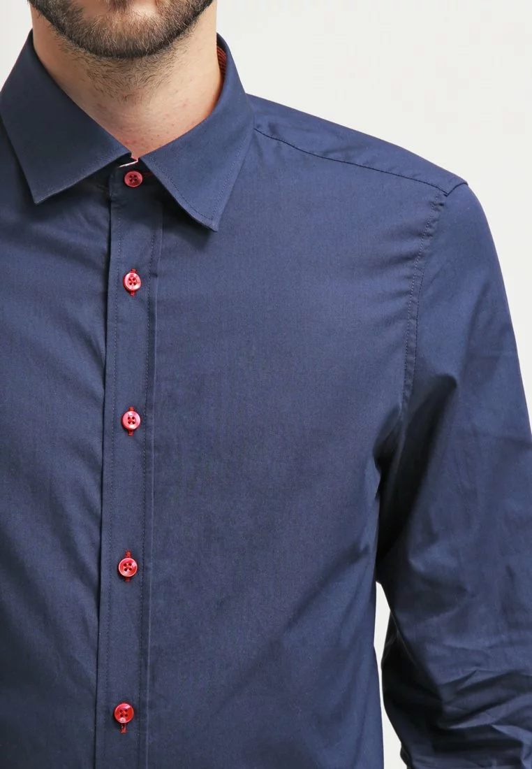 Pier One Uomo Camicia - Dark Blue/red 6 Pier One Uomo Camicia - Dark Blue/red - immagine 4