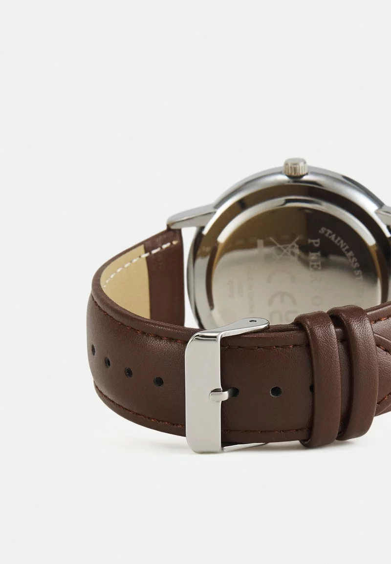Pier One Unisex Orologio - Brown/silvercoloured 4 Pier One Unisex Orologio - Brown/silvercoloured - immagine 2