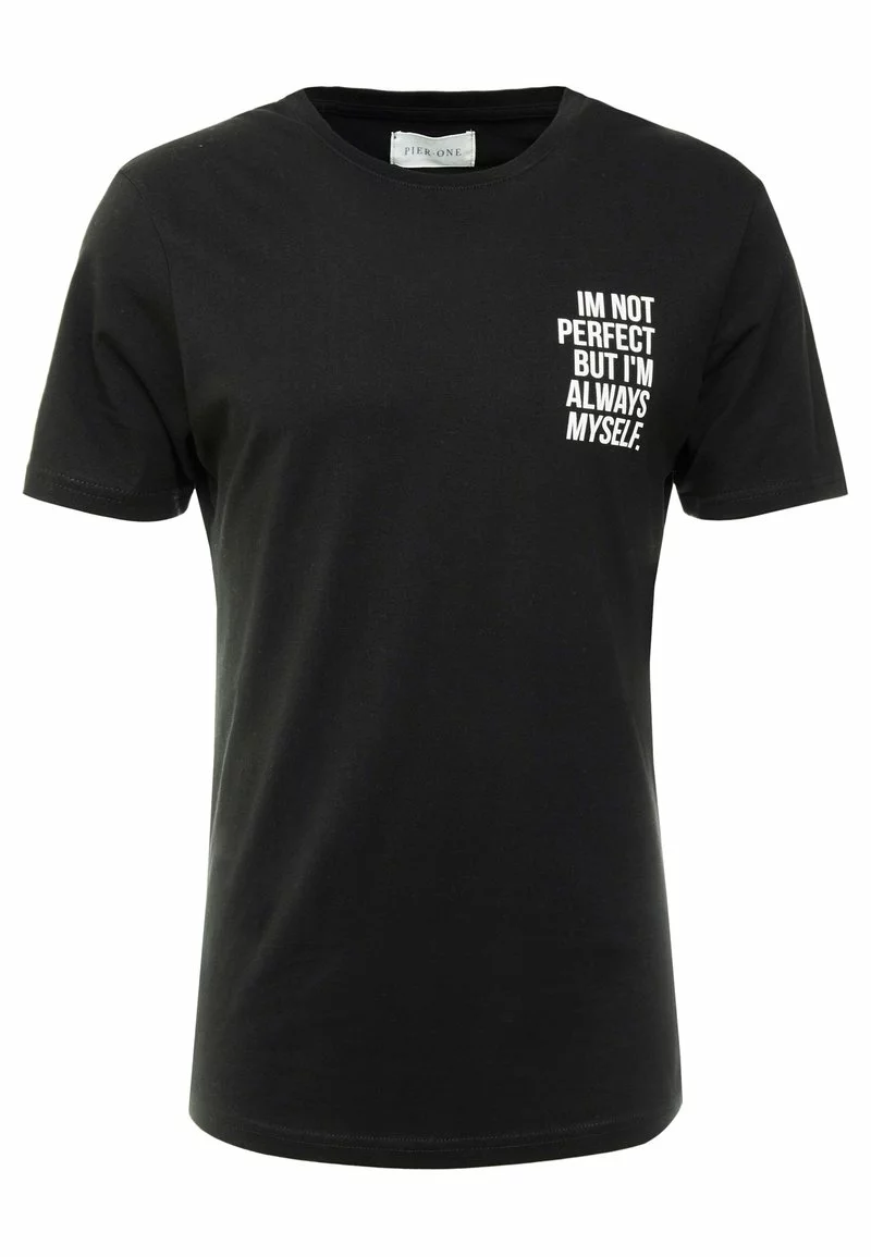 Pier One Uomo T-shirt Con Stampa - Black 6 Pier One Uomo T-shirt Con Stampa - Black - immagine 4