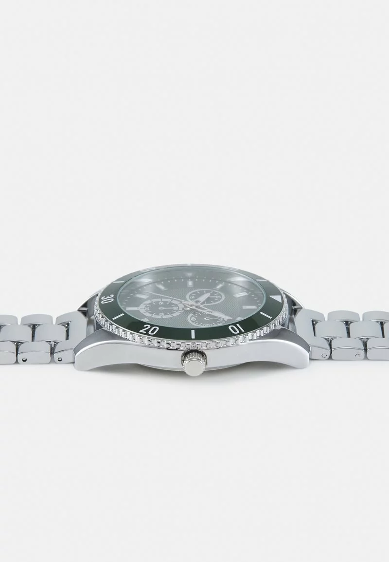 Pier One UNISEX - Orologio - Silver-coloured/green 5 Pier One UNISEX - Orologio - Silver-coloured/green - immagine 3