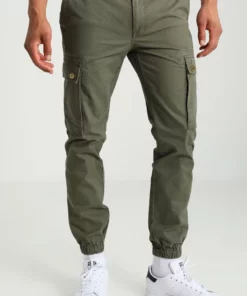 Pier One Uomo Pantaloni Cargo - Olive