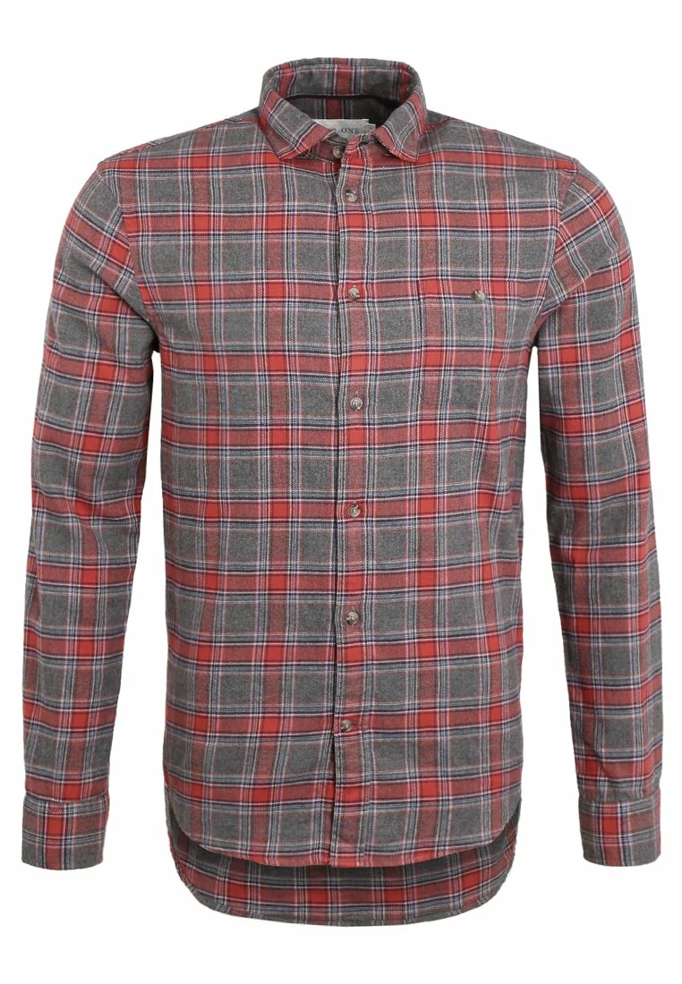 Pier One Uomo Camicia - Grey/coral 8 Pier One Uomo Camicia - Grey/coral - immagine 6