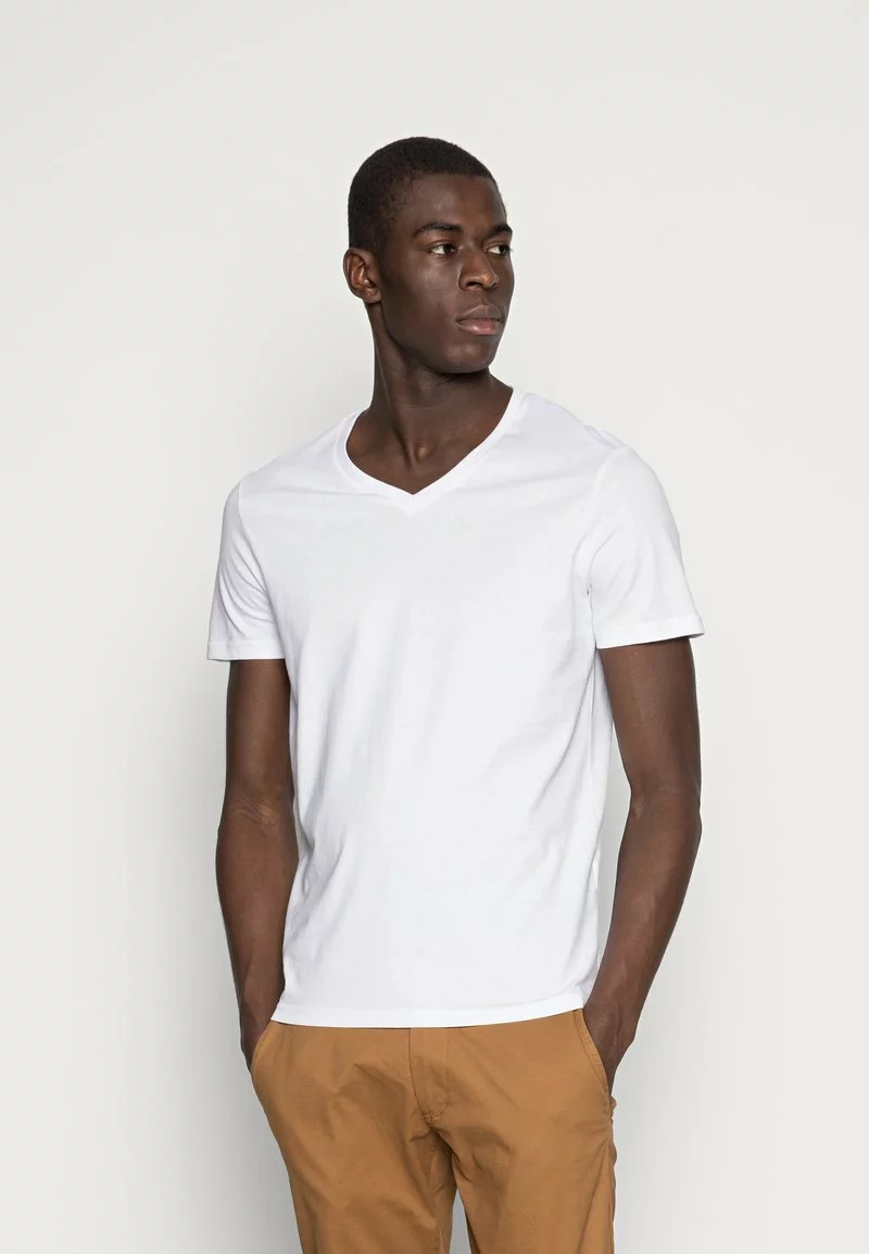 Pier One Uomo 5 PACK - T-shirt Basic - White/blue/black 4 Pier One Uomo 5 PACK - T-shirt Basic - White/blue/black - immagine 2