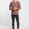 Pier One Uomo T-shirt Basic - Mottled Bordeaux -Offerta Economica Pier One 41571995f3504e4c84b8d400bc136bae